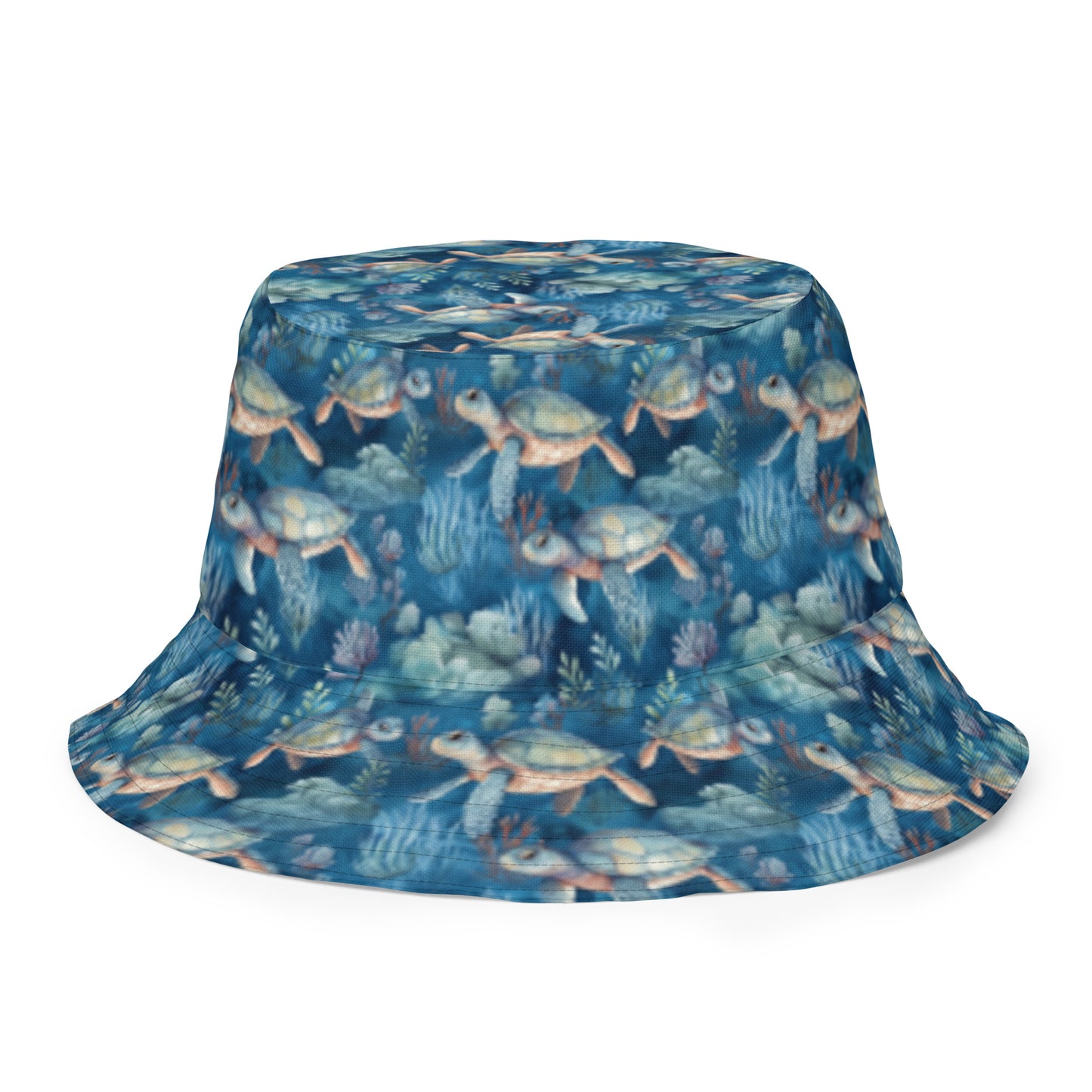 Reversible Bucket Hat Sea Turtle