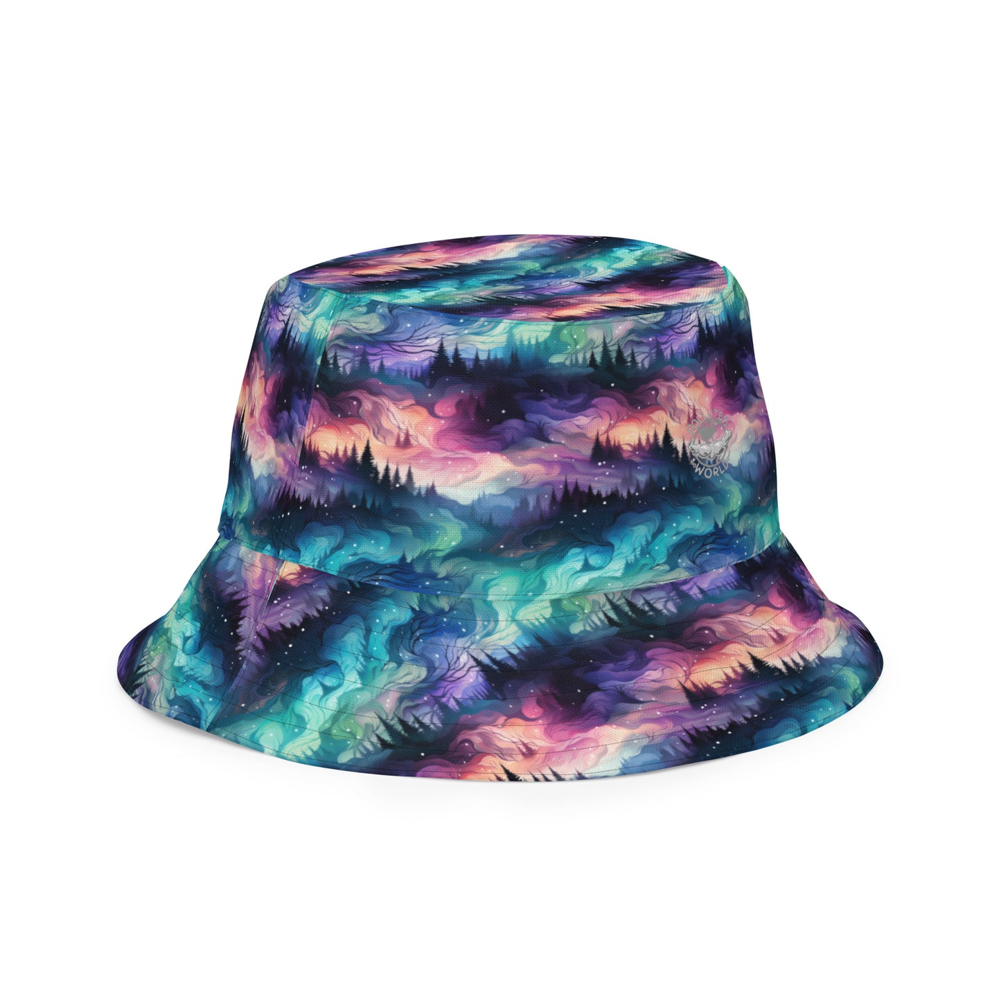 Reversible Bucket Hat Winter Fashion Northern Lights