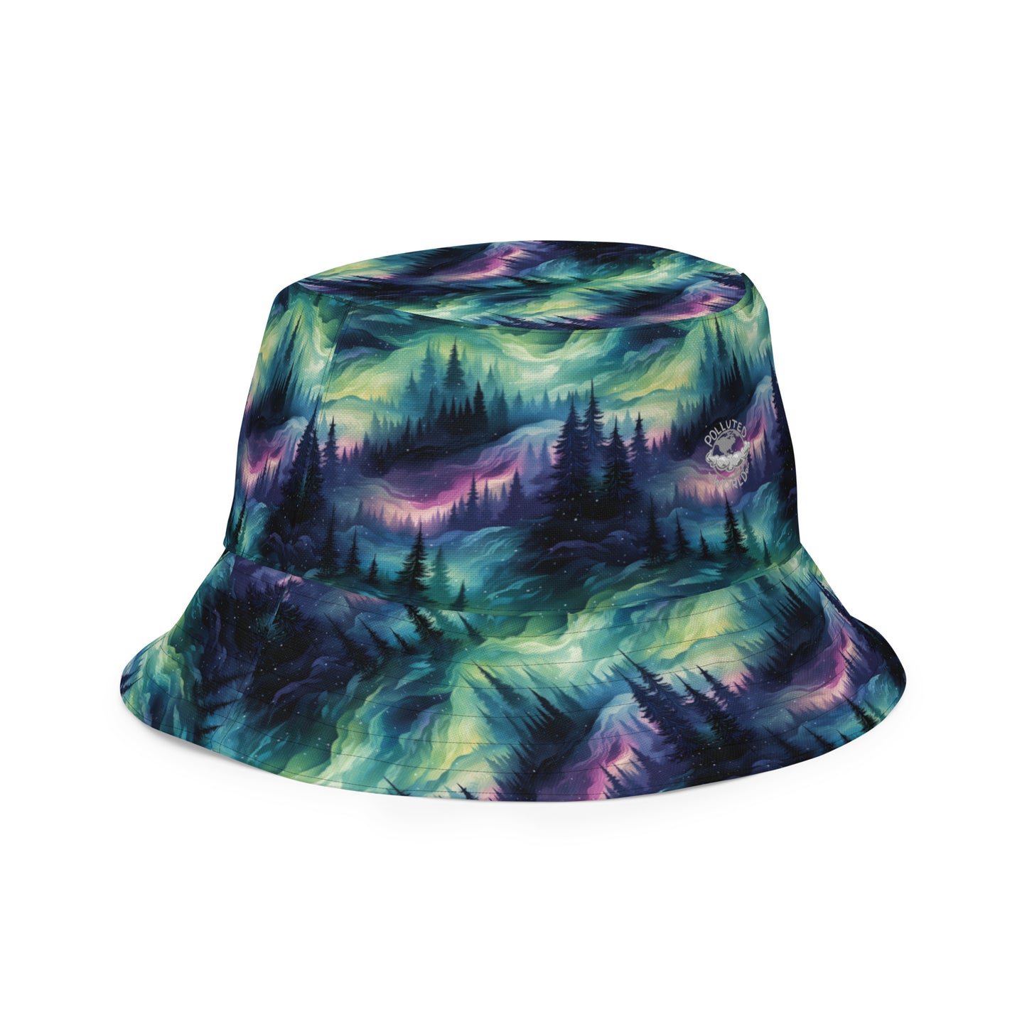 Reversible Bucket Hat Winter Fashion Northern Lights