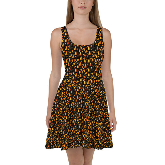 Skater Dress Halloween Candy Corn