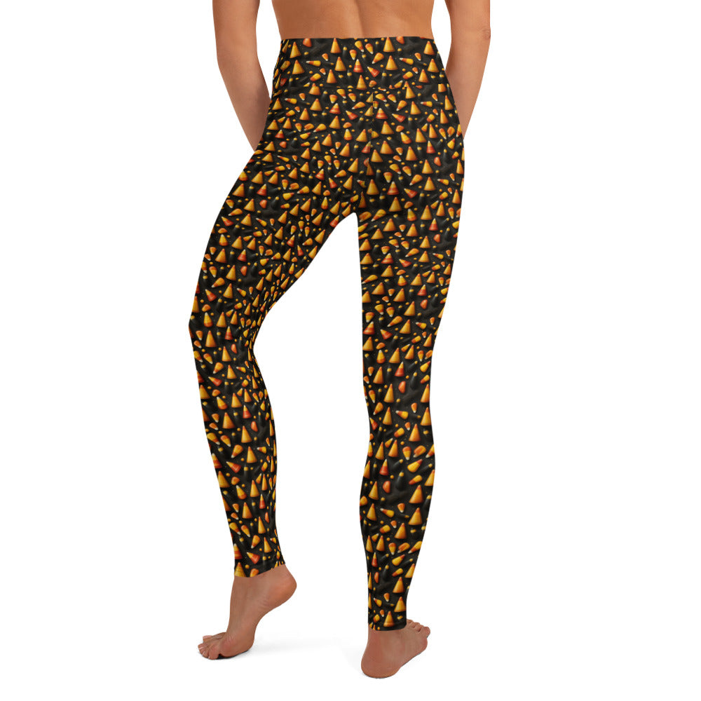 Yoga Leggings Halloween Candy Corn