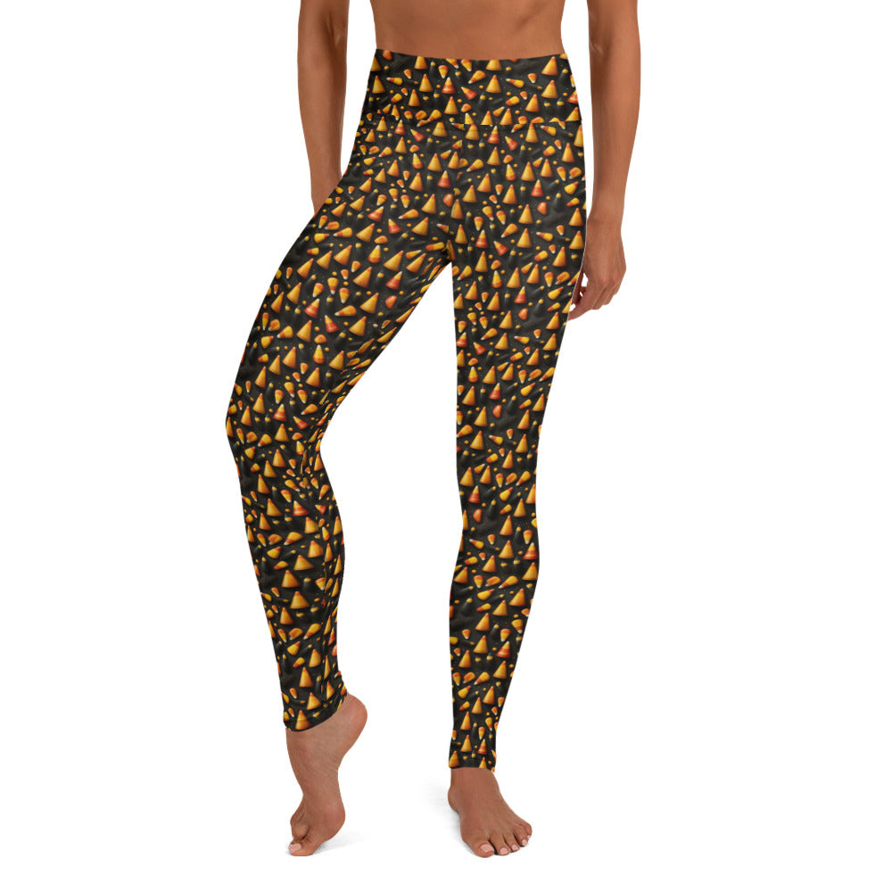 Yoga Leggings Halloween Candy Corn