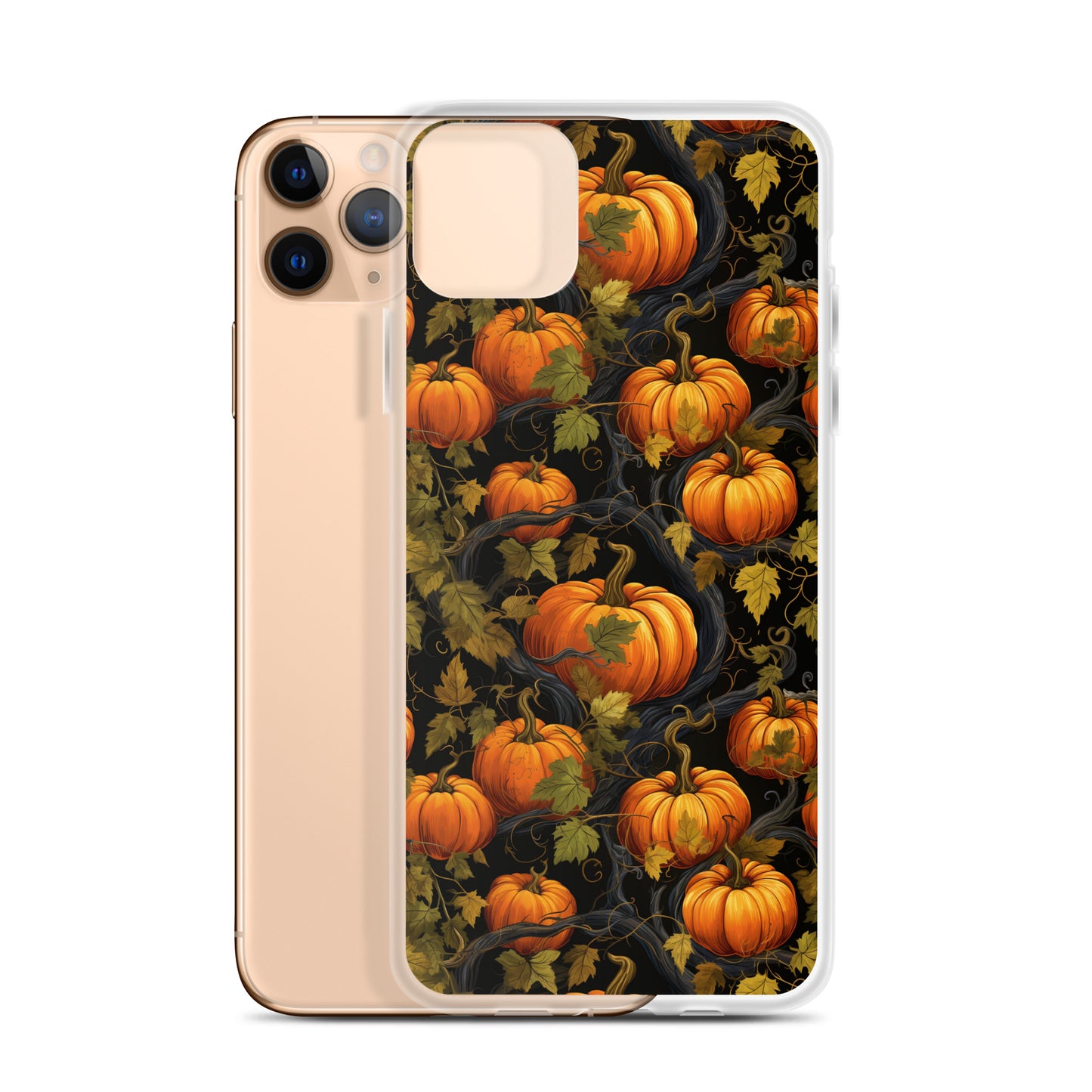 Clear Case for iPhone® Halloween Pumpkin Harvest #1