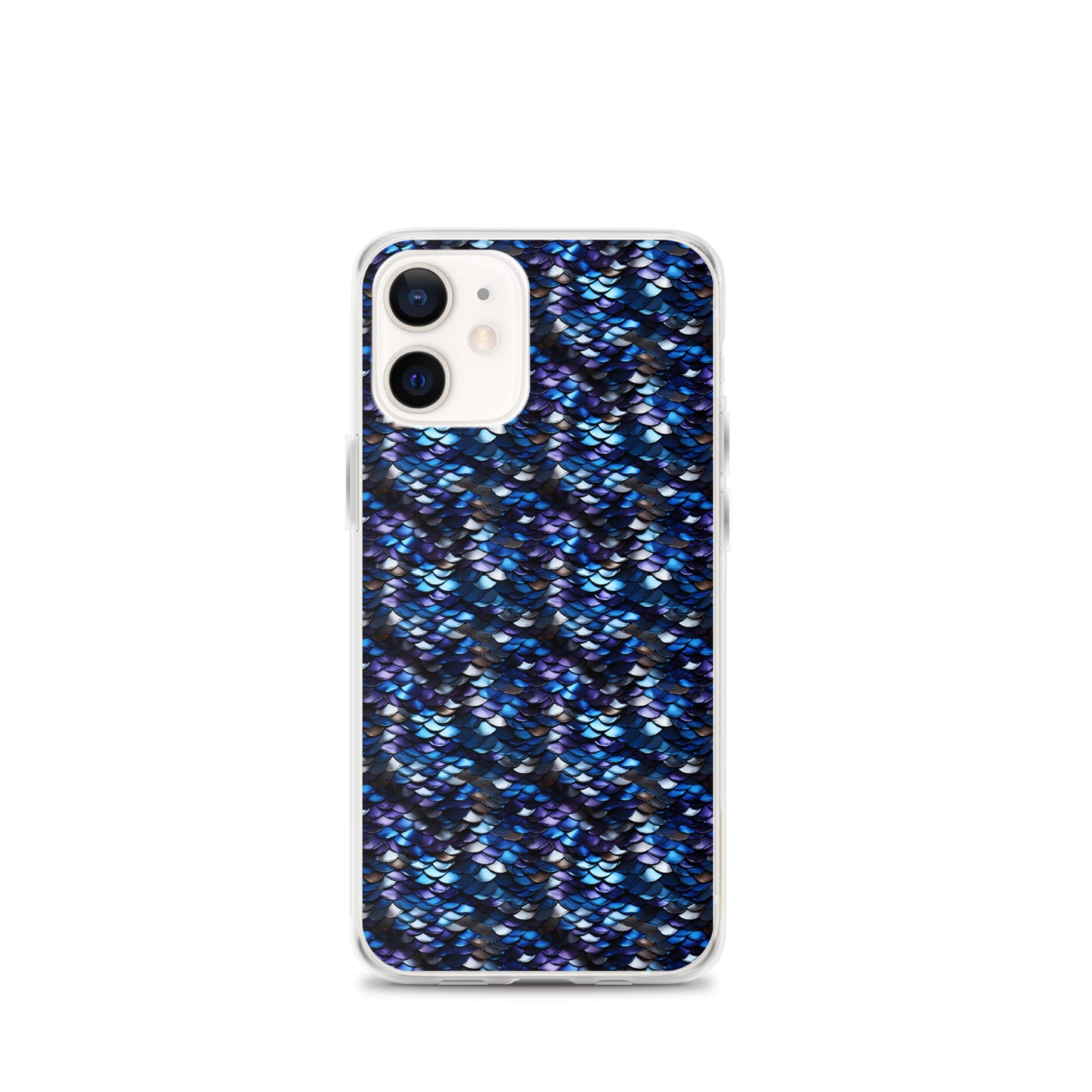 Clear Case for iPhone® Dragon Scale Blue