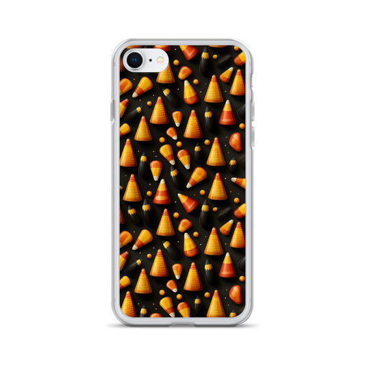 Clear Case for iPhone® Halloween Candy Corn #2