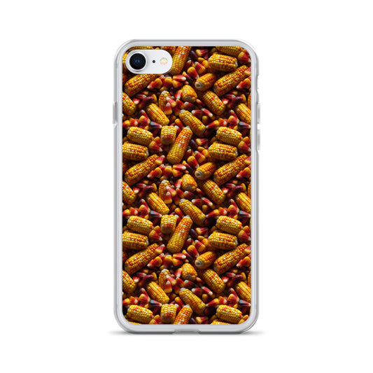 Clear Case for iPhone® Halloween Candy Corn