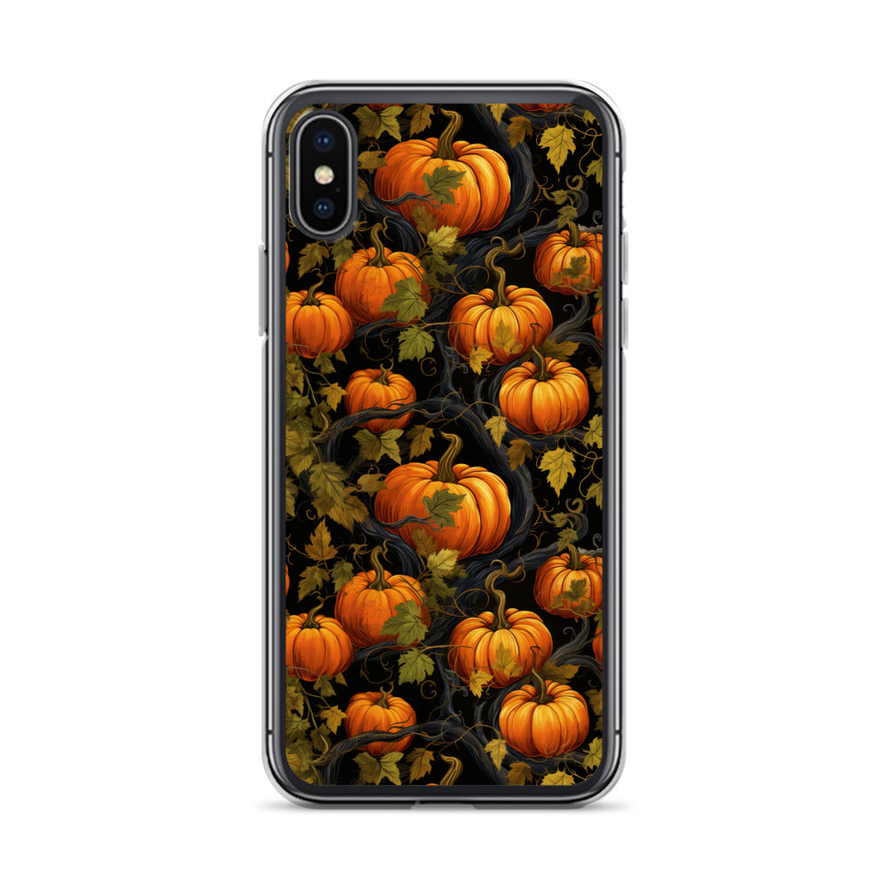 Clear Case for iPhone® Halloween Pumpkin Harvest #1