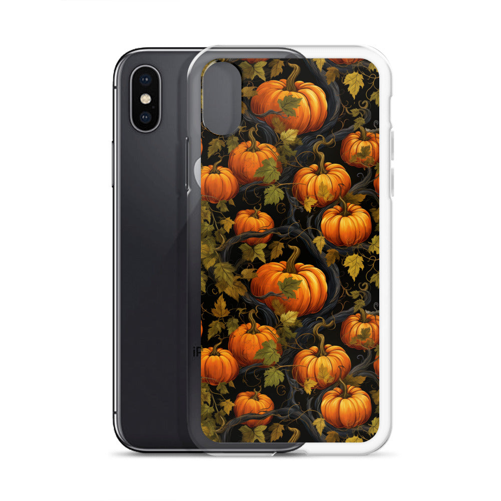 Clear Case for iPhone® Halloween Pumpkin Harvest #1